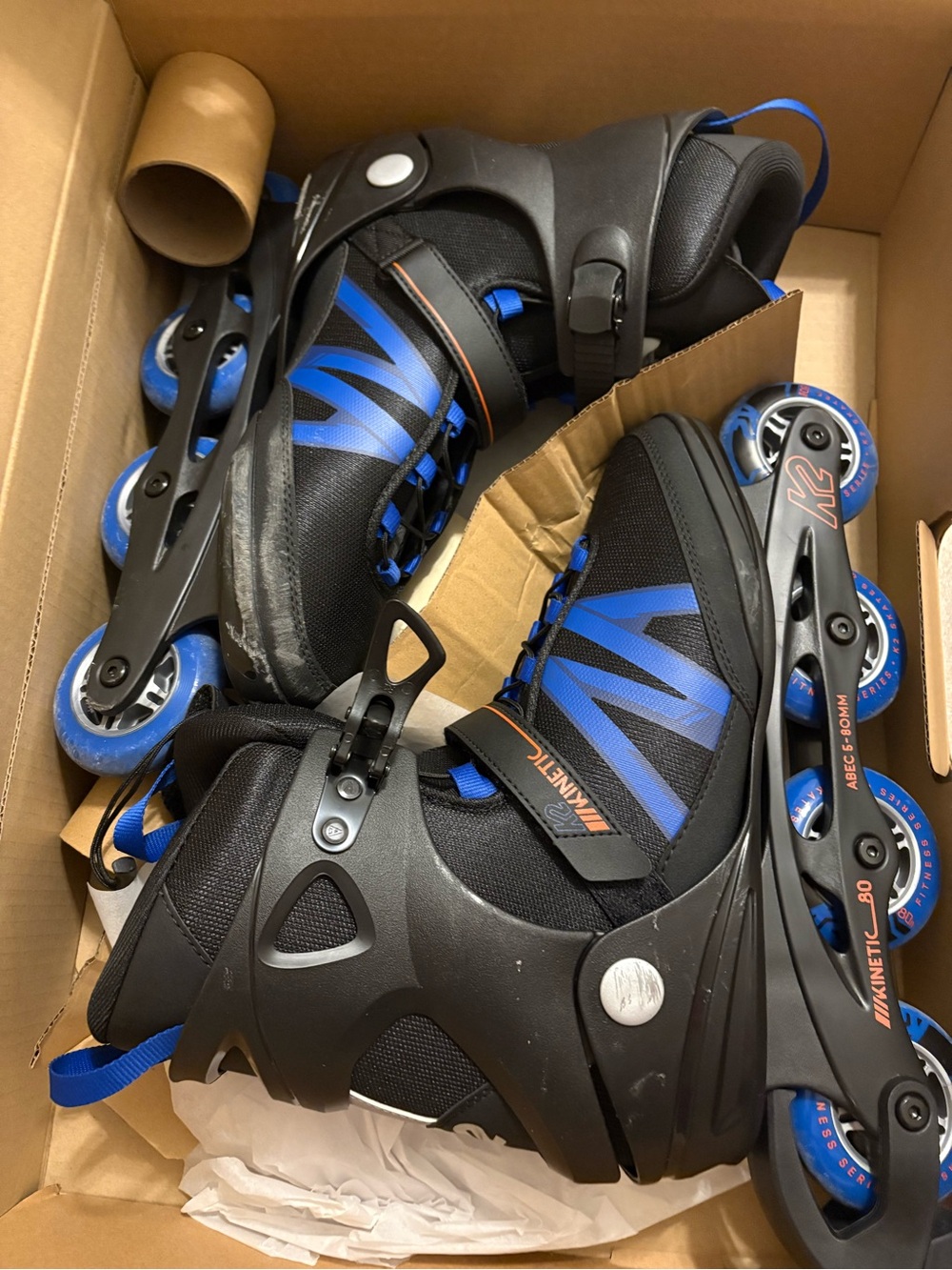 Kinetik Men’s Inline Skates — Black and Blue
